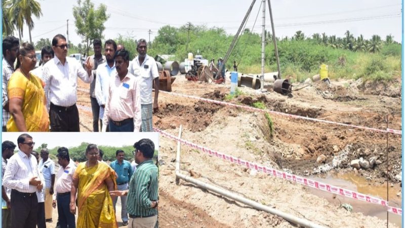 பரமத்தி வேலூர் மேம்பாலம் கட்டும் பணிகள்…