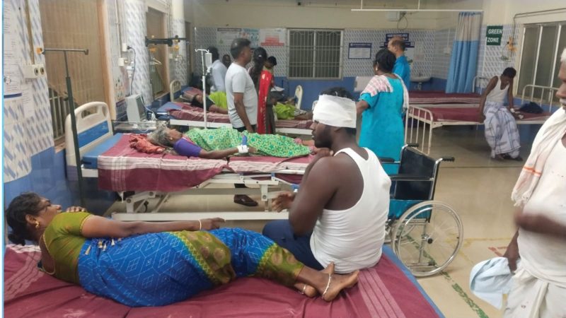 அரசு பேருந்து- தனியார் பால் வேன் மோதி பயங்கர விபத்து…