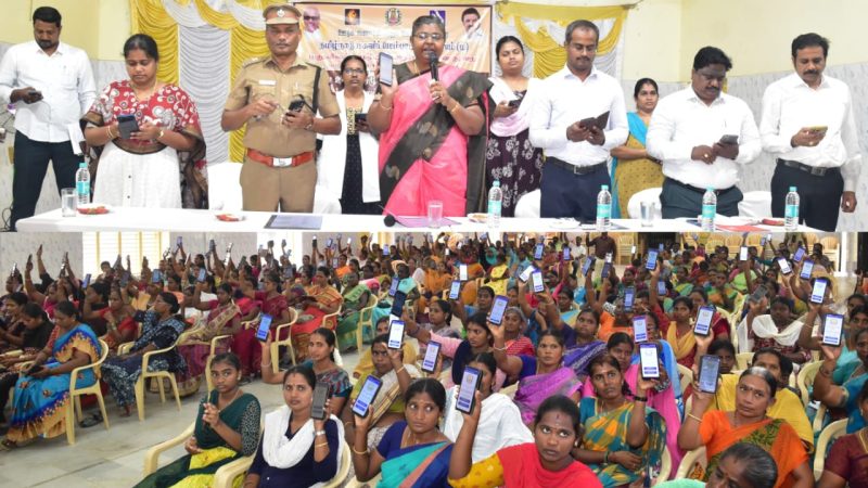 நாமக்கல் மாவட்ட ஆட்சித்தலைவர் மகளிர் சுய உதவிக்குழு போதைப் பொருள்களுக்கு எதிரான விழிப்புணர்வு ஏற்படுத்தினர்…