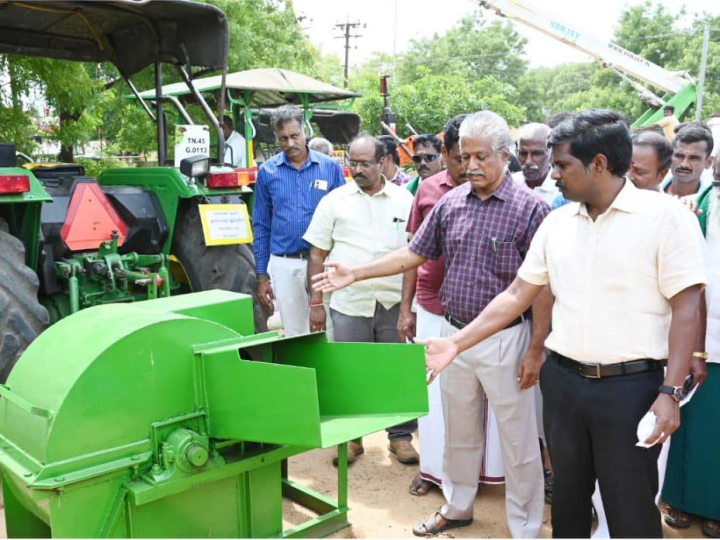 திருச்சிராப்பள்ளி மாவட்ட இயந்திரங்கள் பயன்படுத்துதல் முகாமை மா.பிரதீப் குமார் தொடங்கி வைத்து பார்வையிட்டார்…