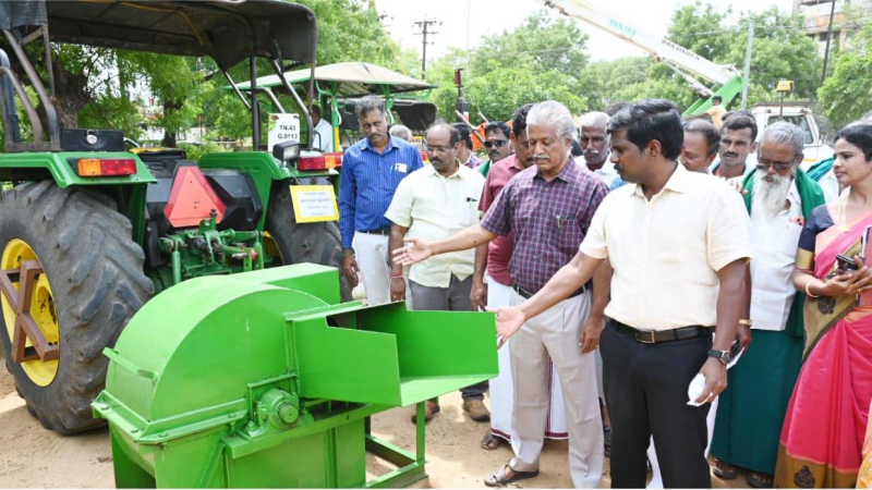திருச்சிராப்பள்ளி மாவட்ட இயந்திரங்கள் பயன்படுத்துதல் முகாமை மா.பிரதீப் குமார் தொடங்கி வைத்து பார்வையிட்டார்…