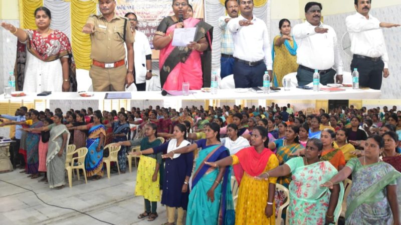 நாமக்கல் மாவட்ட ஆட்சித்தலைவர் போதைப் பழக்கத்திற்கு எதிரான விழிப்புணர்வு ஏற்படுத்தினர்…