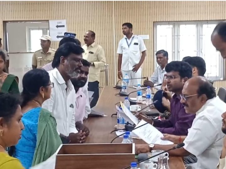 சிங்கபெருமாள்கோவில் பகுதியில் தேசிய நெடுஞ்சாலையில் மின் விளக்குகள் அமைத்து வேண்டி அமைச்சரிடம் மனு…