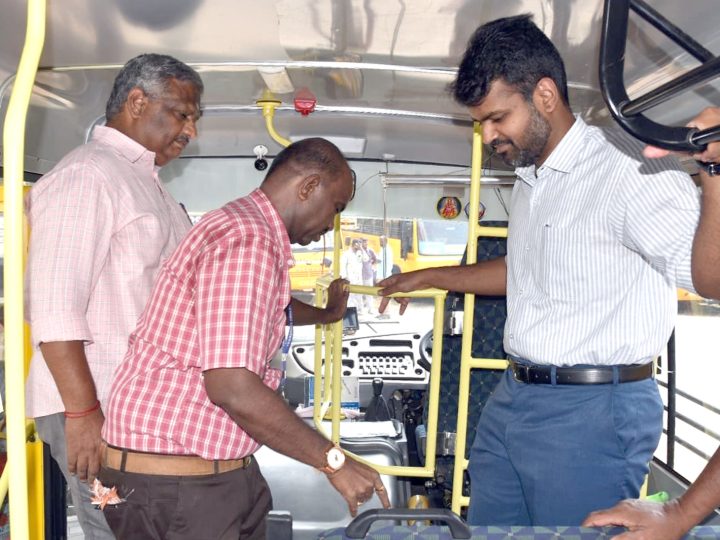 பவளத்தான்பாளையம், ஏஈடி பள்ளி வளாகத்தில் வாகனங்களுக்கான வருடாந்திர கூட்டாய்வு பணி…