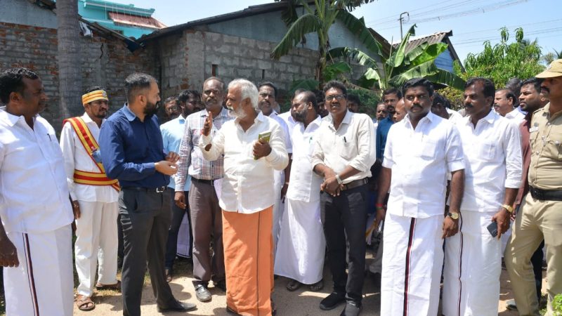நாகப்பட்டினம் துளசியாப்பட்டினத்தில் கட்டப்பட்டுவரும் தமிழ் மூதாட்டி ஒளவையார் மணிமண்டப கட்டுமானப் பணிகளை இந்துசமய அறநிலையத்துறை அமைச்சர் சேகர்பாபு அவர்கள் நேரில் பார்வையிட்டு ஆய்வு மேற்கொண்டார்