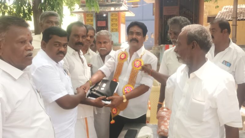 இராமநாதபுரம் மாவட்ட கிராம உதவியாளர்கள்சங்க செயலாளர் கிராம நிர்வாக அலுவலராக பதவி ஏற்பு.