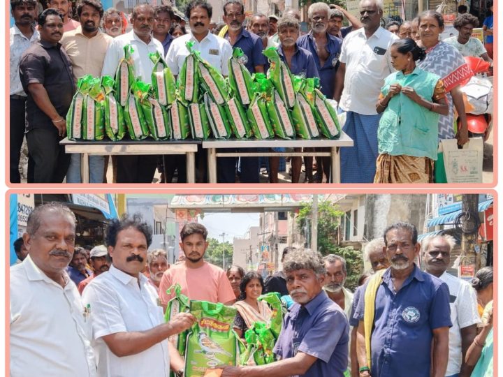 டாக்டர் அம்பேத்கர் அனைத்து தொழிலாளர் நல சங்கம் மற்றும் தமிழ் மாநில பகுஜன் சமாஜ் கட்சி சார்பில் தூய்மை பணியாளர்களுக்கு ஐந்தாம் ஆண்டு நல திட்ட உதவிகள் வழங்கிய. படூர் ஆறுமுகம்