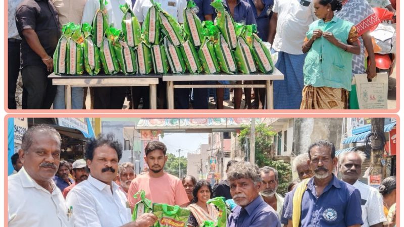 டாக்டர் அம்பேத்கர் அனைத்து தொழிலாளர் நல சங்கம் மற்றும் தமிழ் மாநில பகுஜன் சமாஜ் கட்சி சார்பில் தூய்மை பணியாளர்களுக்கு ஐந்தாம் ஆண்டு நல திட்ட உதவிகள் வழங்கிய. படூர் ஆறுமுகம்