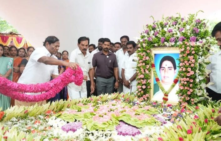 பெரம்பலூர் மாவட்டம் பெரம்பலூர் நகராட்சிக்குட்பட்ட தனலட்சுமி சீனிவாசன் பல்கலைக்கழக வேந்தரின் துணைவியார் அவர்களின் 26 ஆம் ஆண்டு நினைவு தினம்.