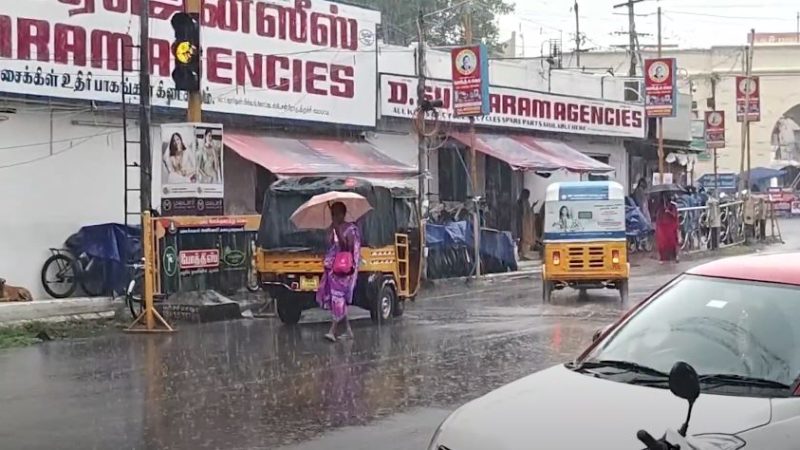 திருச்சி மாவட்டத்தில் வெளுத்து வாங்கிய கனமழை – பொதுமக்கள் மகிழ்ச்சி.