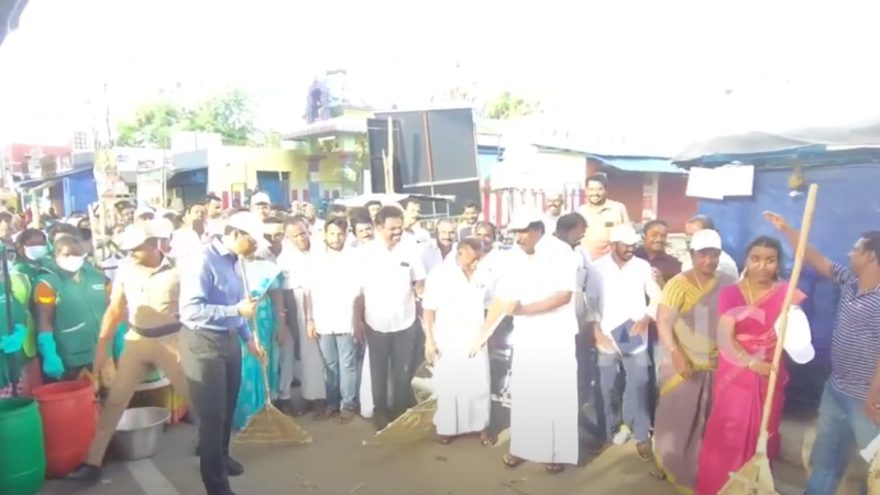 தூய்மை இயக்கத் திட்டத்திற்கு மக்கள் மத்தியில் நல்ல வரவேற்பு இருக்கிறது – தொடர்ந்து விழிப்புணர்வுகளையும் ஏற்படுத்தி வருகிறோம் மதுரையில் அமைச்சர் மூர்த்தி பேட்டி