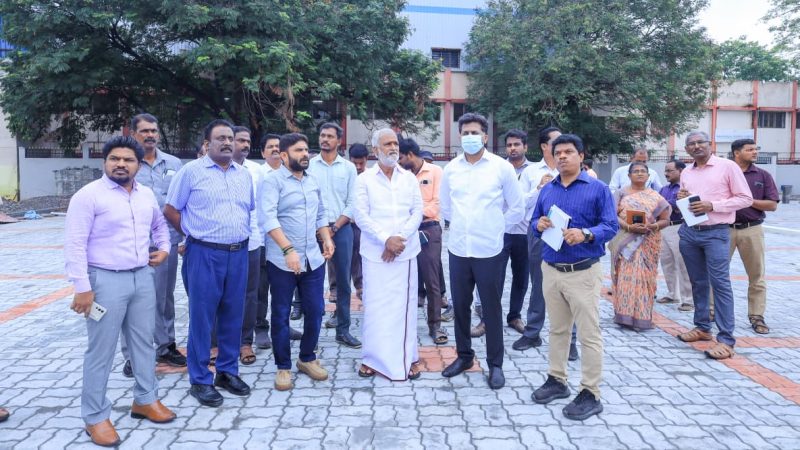 வடசென்னை வளர்ச்சி திட்டத்தின்கீழ் சி.எம்.டி.ஏ. சார்பில் கட்டப்பட்டு வரும் “கொளத்தூர் வண்ண மீன்கள் வர்த்தக மையம்”
