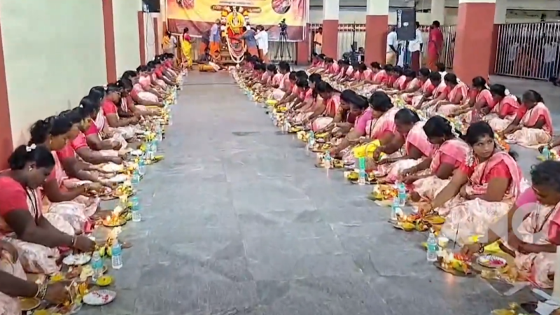 புரட்டாசி மாத பௌர்ணமி 108 திருவிளக்கு பூஜை மேல்மலையனூர் அங்காளம்மன் கோவிலில் சிறப்பு வழிபாடு
