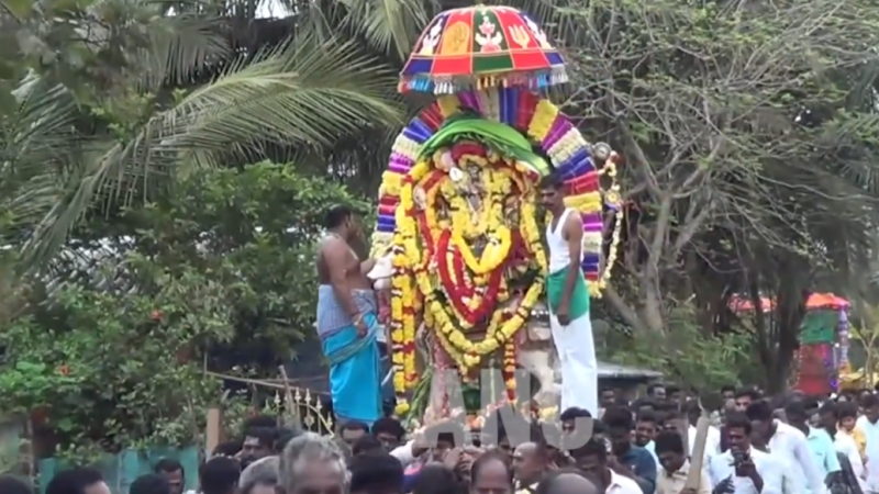 திருத்துறைப்பூண்டி அருகே பழனியாண்டவர் கோவிலில் தைப்பூசத்தை முன்னிட்டு தீர்த்தவாரி நிகழ்ச்சி… திரளான பக்தர்கள் கலந்து கொண்டு சாமி தரிசனம் …