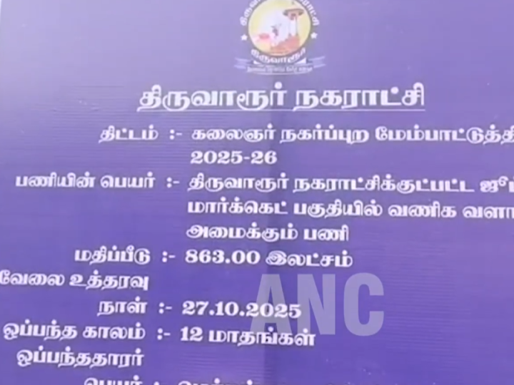 திருவாரூரில் ஜூப்ளி மார்க்கெட் ரூபாய் 8.63 கோடி மதிப்பீட்டில் புதிதாக கட்டுமான பணிகள் தொடங்க திருவாரூர் மாவட்டஆட்சியர் அடிக்கல் நாட்டினார் …