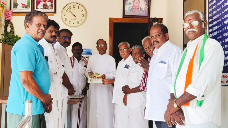 கும்பகோணம்: தூய சவேரியார் திருச்சபையில் NDA பிரசாரம்