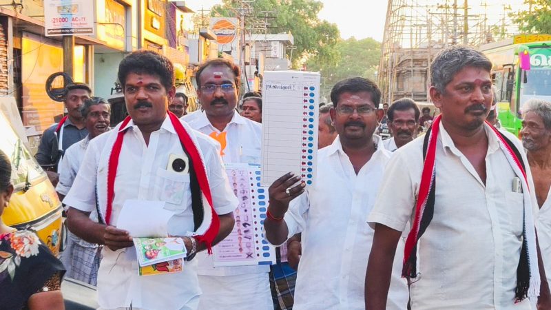 கும்பகோணம்: தே.ஜ கூட்டணி வேட்பாளருக்கு ஆதரவாக அதிமுகவினர் தீவிர வாக்கு சேகரிப்பு!