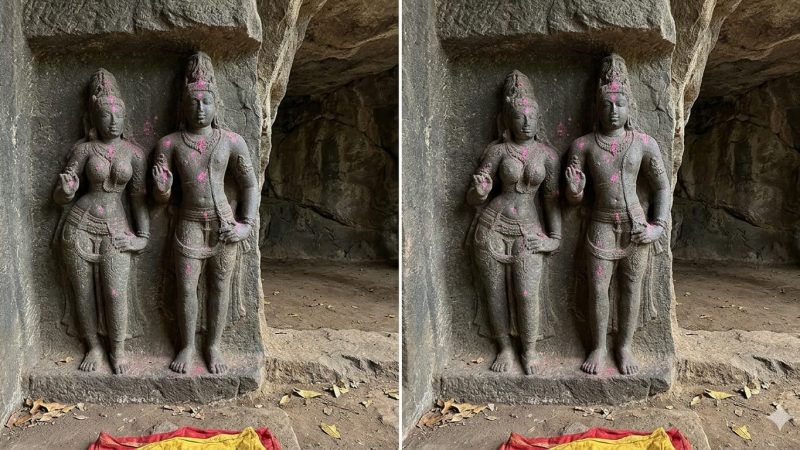 *ஒட்டன்சத்திரம் அருகே 17-ம் நூற்றாண்டை சேர்ந்த யோகி, அவரது மனைவி நடுகல் கண்டுபிடிப்பு*