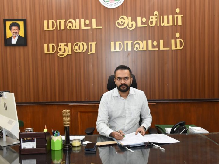 செய்தித்தாள்களை அதிகம் படித்து முதல் முயற்சியிலேயே ஐஏஎஸ்! மதுரையின் புதிய ஆட்சியராக பொறுப்பேற்றுக்கொண்ட ஆகாஷ் ஐ.ஏ.எஸ்.,